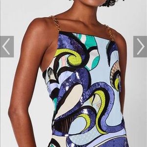 ISO Emilio Pucci sequin embellished mini dress